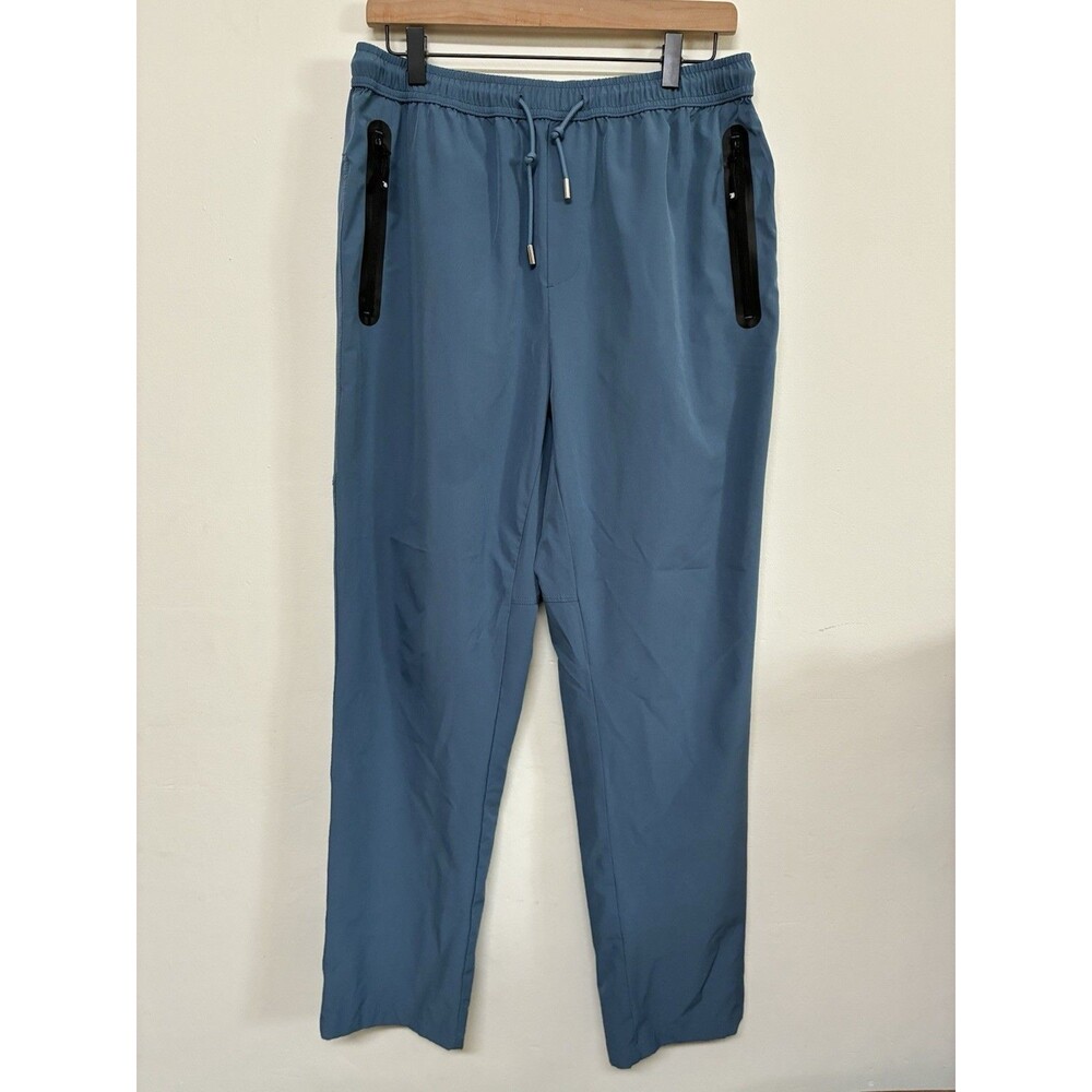 TBMPOY Blue Athletic Zipper Pocket Jogger Pants Mens Size Medium